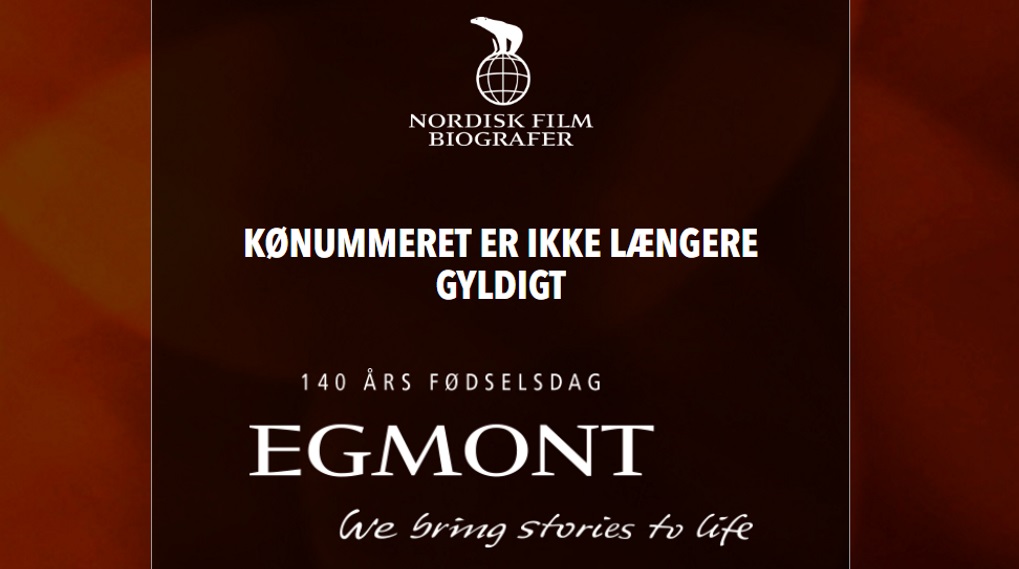 Egmont gratis biograf billetter / Filmz.dk