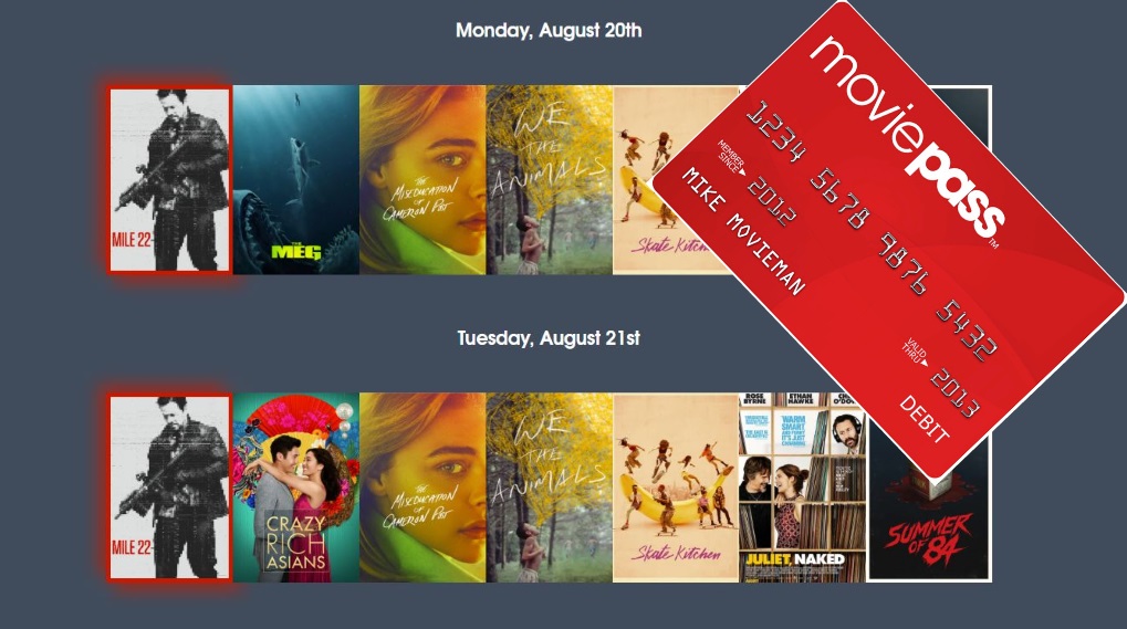 moviepass brugere udvalg 6 film om dagen / Filmz.dk