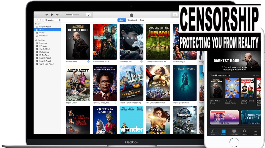 Apple streaming censur rating sex vold / Filmz.dk