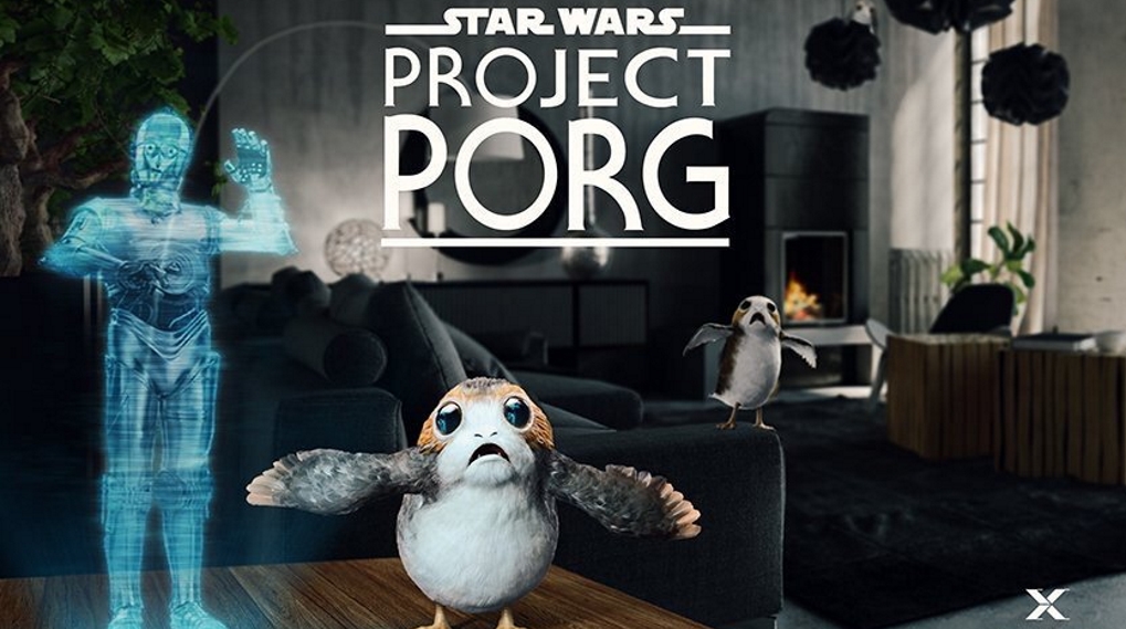Project Porg Star Wars augmented reality / Filmz.dk