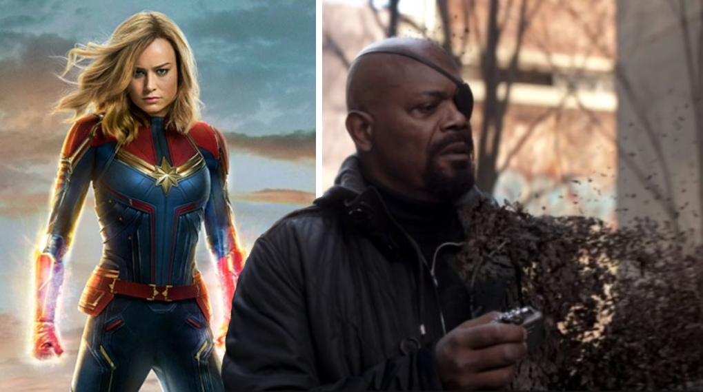 Nick Fury Captain Marvel Avengers / Filmz.dk