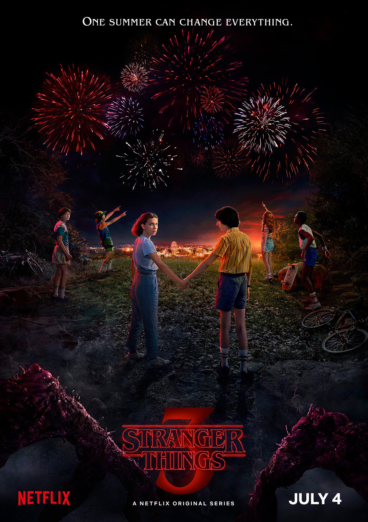stranger things sæson 3 plakat / Filmz.dk