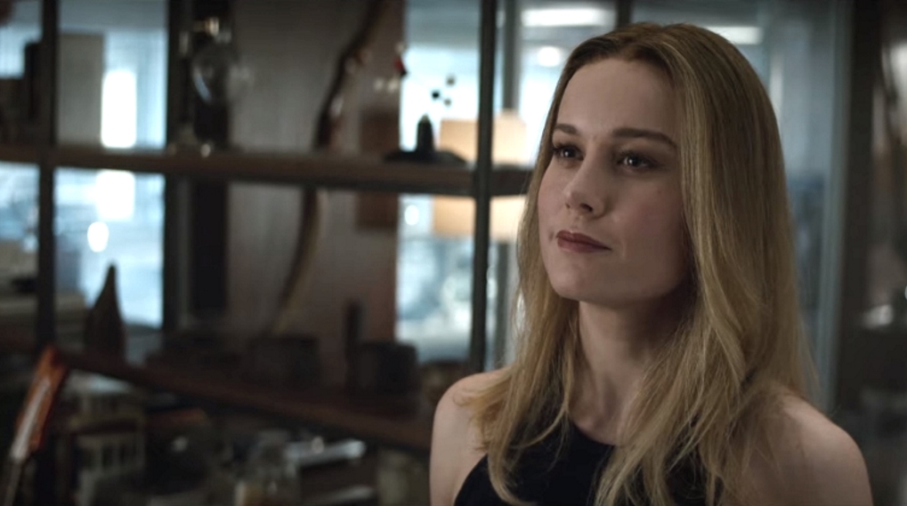 Avengers Endgame Brie Larson Captain Marvel udseende / Filmz.dk