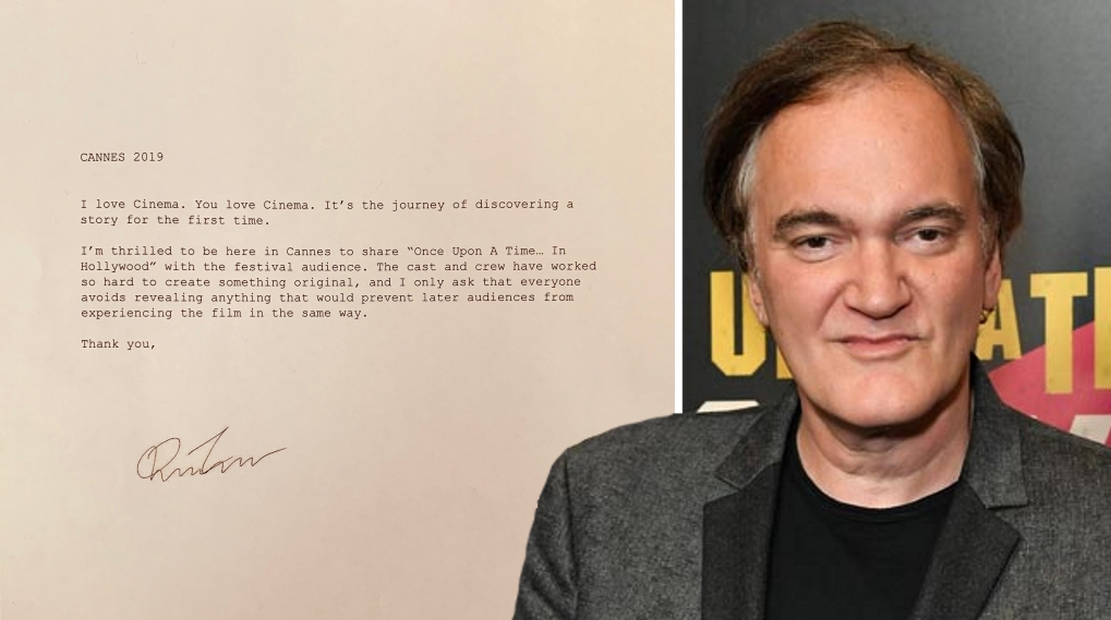 Tarantino spoiler brev Once Upon a Time in Hollywood / Filmz.dk