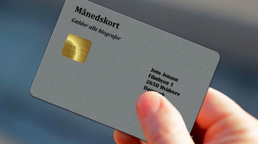 Biografkort månedskort biograf Danmark ubegrænset abonnement film / Filmz.dk