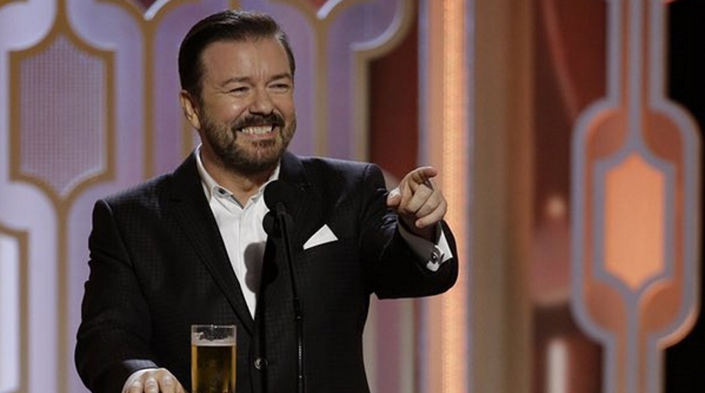Ricky Gervais Golden Globe vært 2020 / Filmz.dk