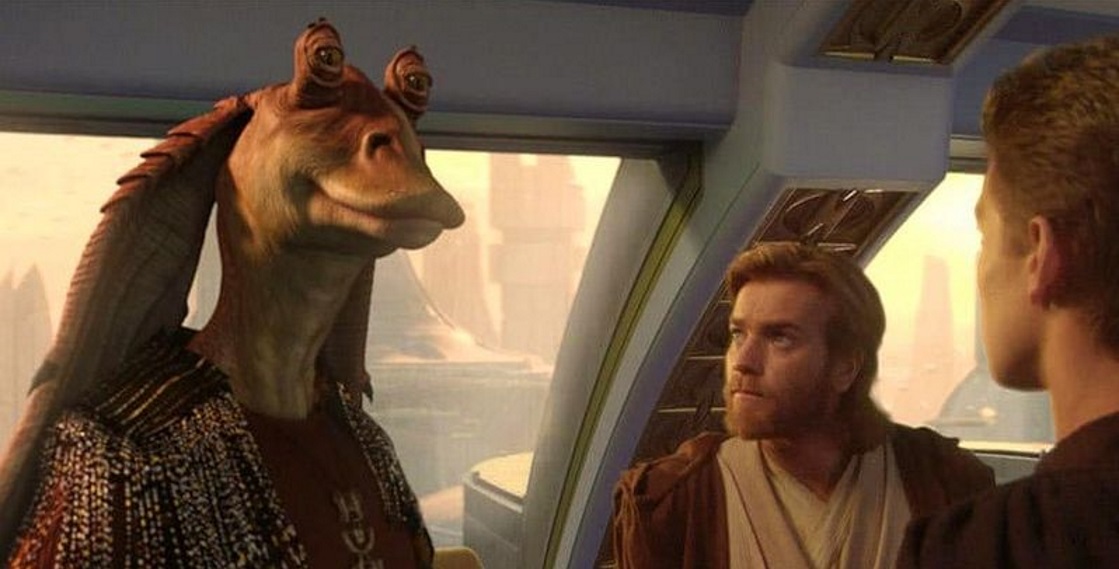 Jar Jar Binks Star Wars Obi-Wan Kenobi serie Disney Plus / Filmz.dk