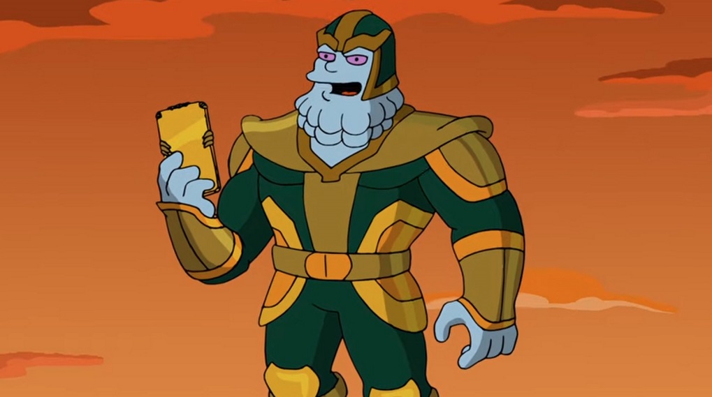 The Simpsons Kevin Feige Thanos MCU / Filmz.dk