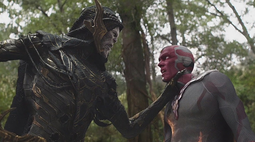 Vision Corvus Glaive Infinity War MCU fraklip / Filmz.dk