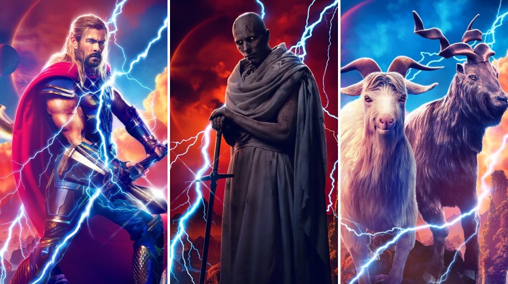 thor love and thunder karakterplakater / filmz.dk